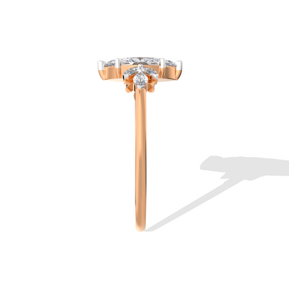 Elegant Marquise Gold Ring