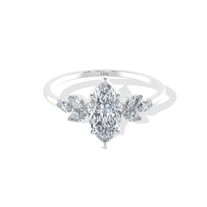 Elegant Marquise Gold Ring