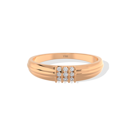 Triple Shine Gold Ring