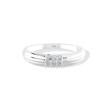 Triple Shine Gold Ring