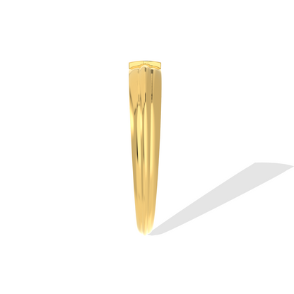 Triple Shine Gold Ring