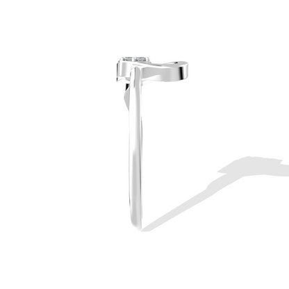 Triple Diamond Wave Ring