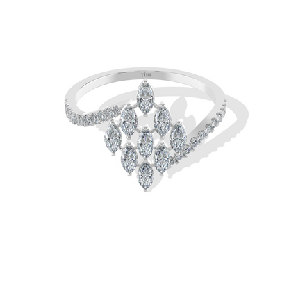 1.55 TW Marquise Diamond Ring - Tiri