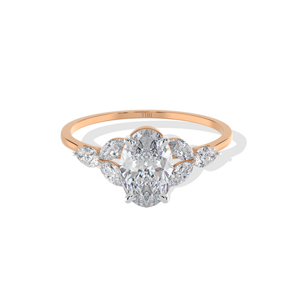 Aurora Oval Engagement Ring - Tiri