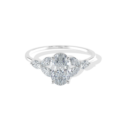 Aurora Oval Engagement Ring - Tiri