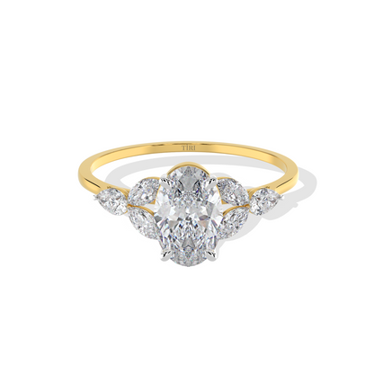 Aurora Oval Engagement Ring - Tiri