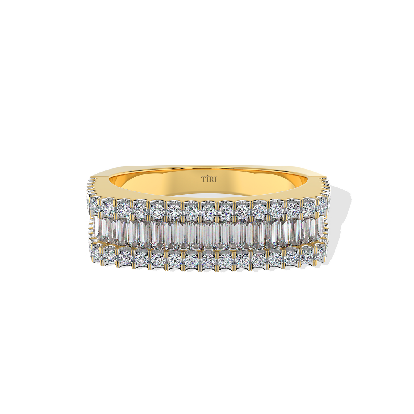 2.3 TW Emerald Diamond Ring