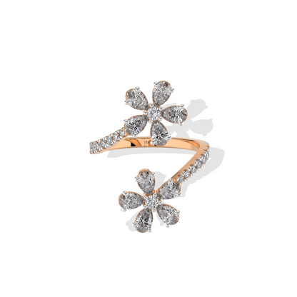 Floral Duo Sparkle Ring