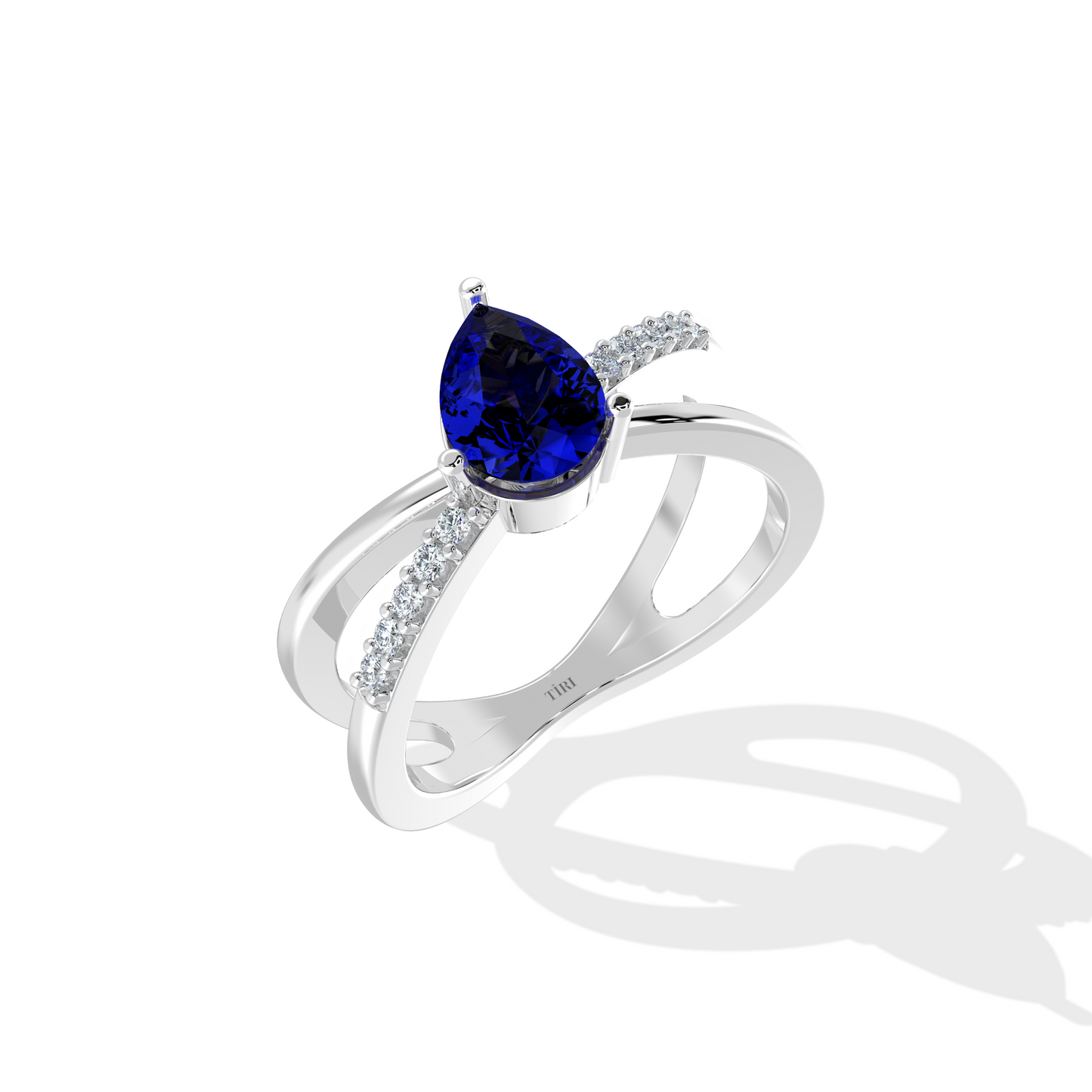 Pear Serenade Engagement Ring
