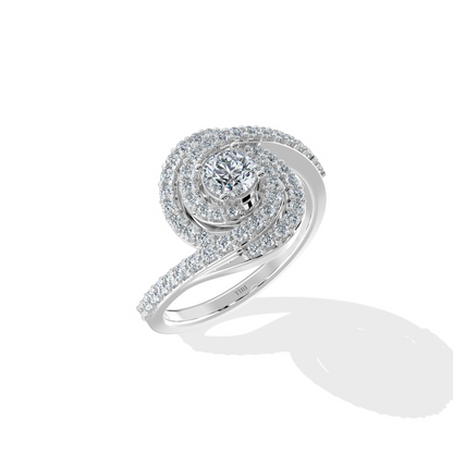 Swirling Brilliance Engagement Ring