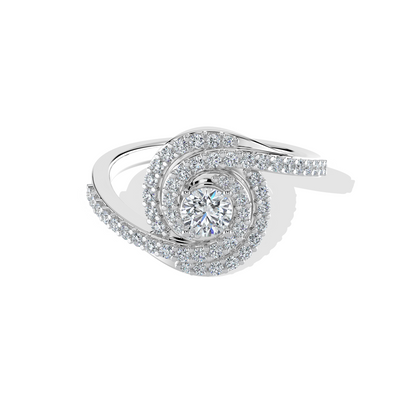 Swirling Brilliance Engagement Ring