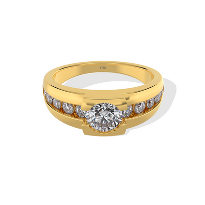 Luxe Gold Diamond Band