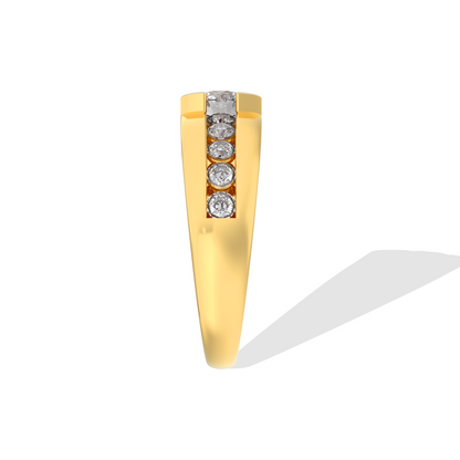 Luxe Gold Diamond Band