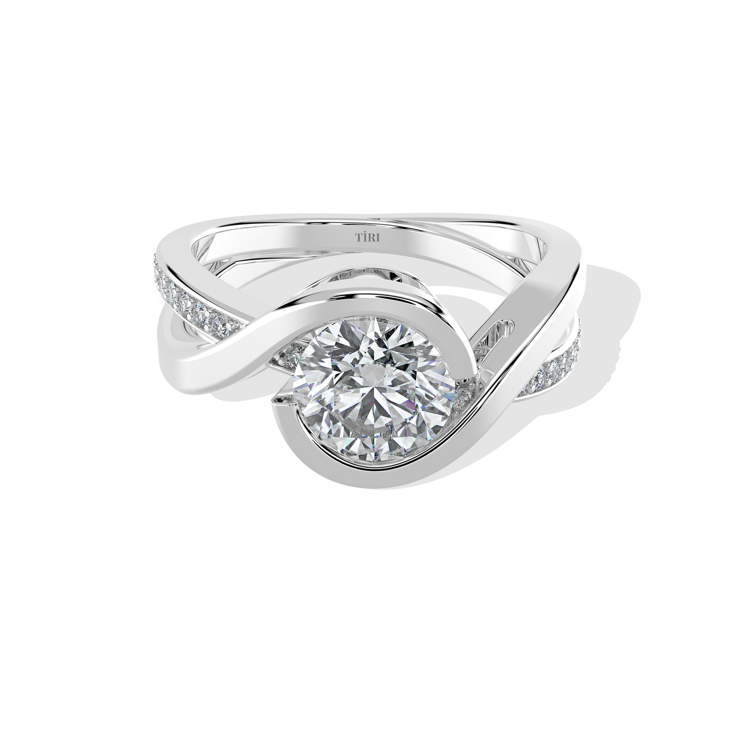 0.95 TW Round Diamond RIng