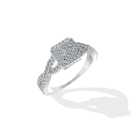Enchanté Princess Diamond Ring