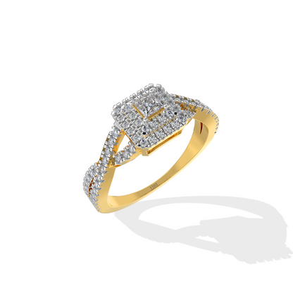 Enchanté Princess Diamond Ring