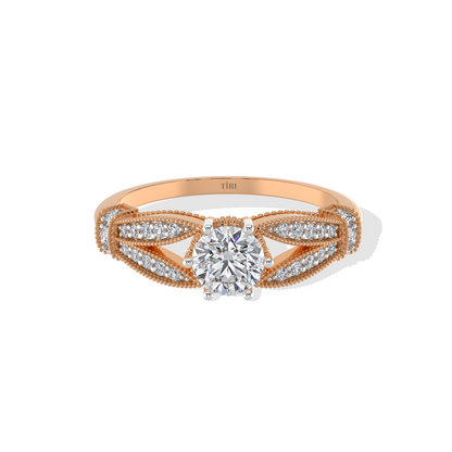 Elegant 1.45 TW diamond ring by Tiri featuring a sparkling solitaire design on a sleek band.