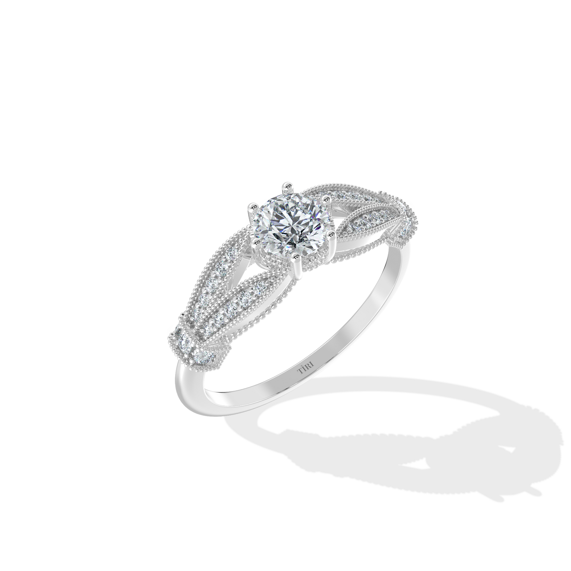 Tiri 1.45 TW diamond ring featuring a sparkling diamond set in a sleek band, showcasing elegance and high-quality craftsmanship.