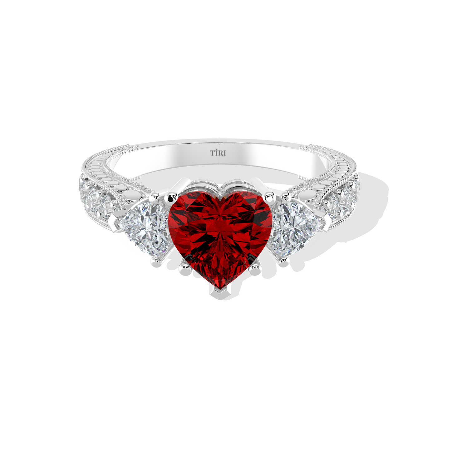 Tiri 1.02 TW diamond ring featuring a sleek band with sparkling diamonds and a modern design.