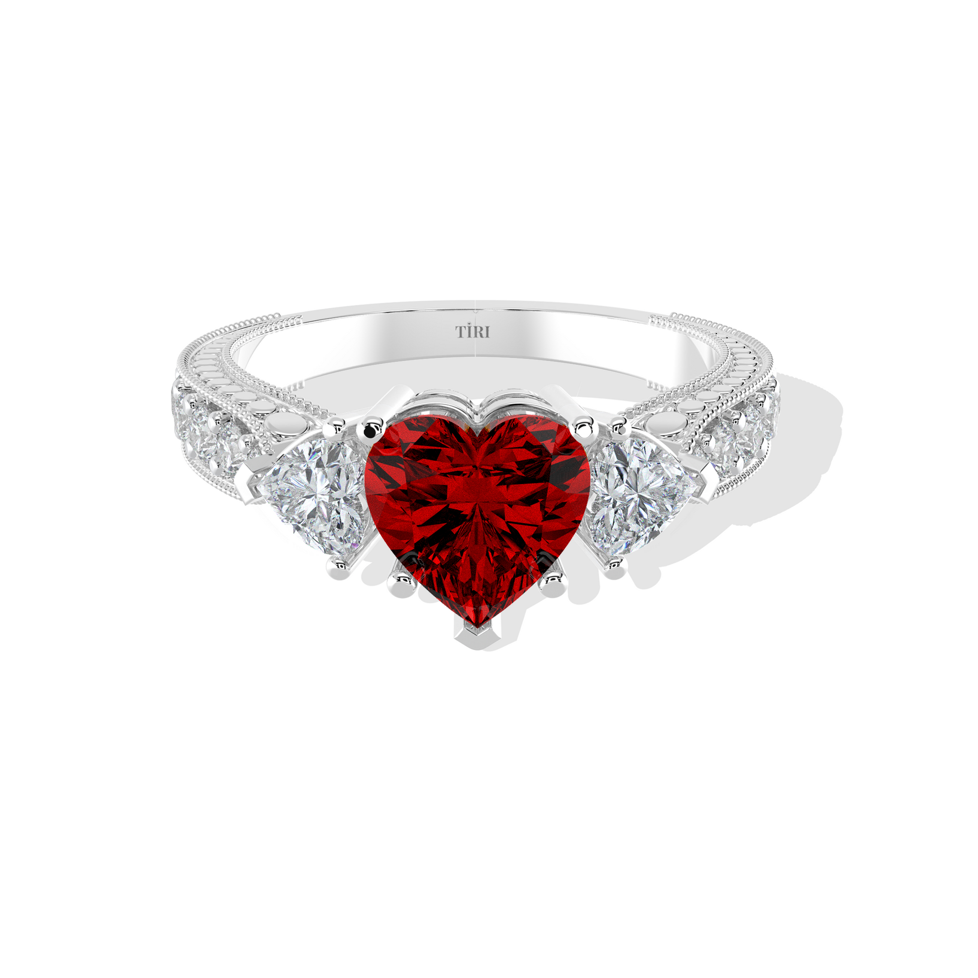 Tiri 1.02 TW diamond ring featuring a sleek band with sparkling diamonds and a modern design.