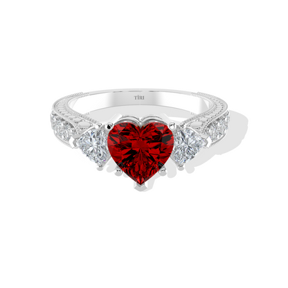 Tiri 1.02 TW diamond ring featuring a sleek band with sparkling diamonds and a modern design.
