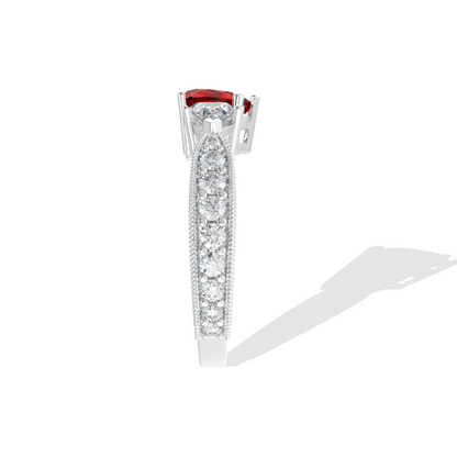 Tiri 1.02 TW diamond ring with a sleek band and sparkling diamonds, showcasing elegant jewelry design.