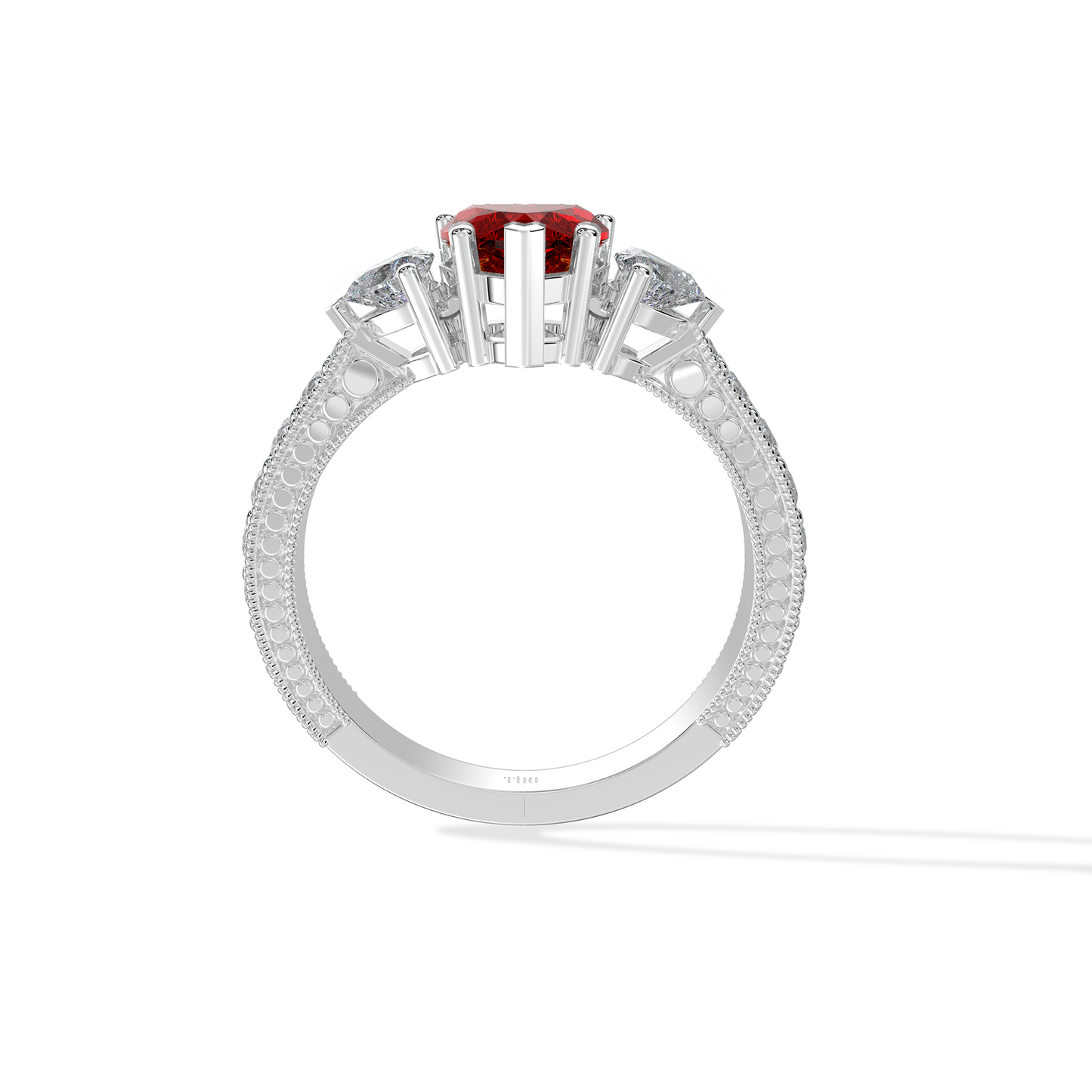 Tiri 1.02 TW diamond ring featuring a sparkling solitaire diamond set in a sleek band.