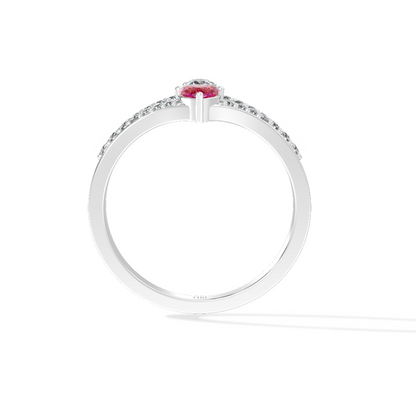 Tiri 0.50 TW diamond ring featuring a sparkling round-cut diamond set in a sleek band.