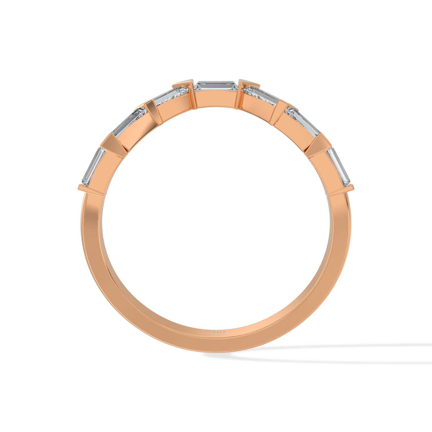 Tiri 0.70 TW diamond ring featuring a sleek design with sparkling diamonds set in a polished band.