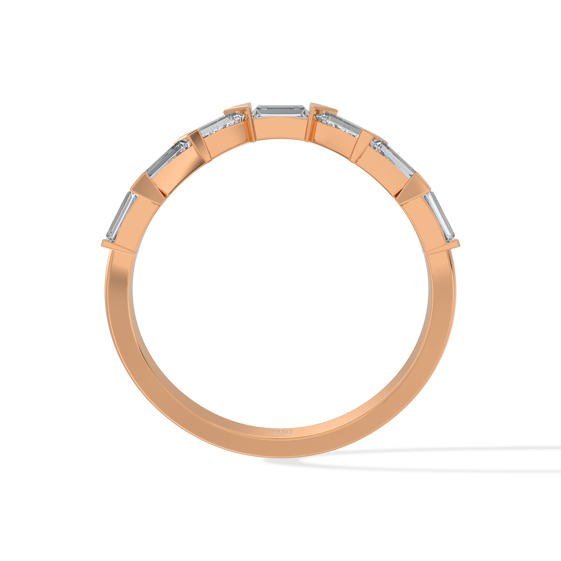 Tiri 0.70 TW diamond ring featuring a sleek design with sparkling diamonds set in a polished band.