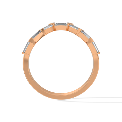 Tiri 0.70 TW diamond ring featuring a sleek design with sparkling diamonds set in a polished band.