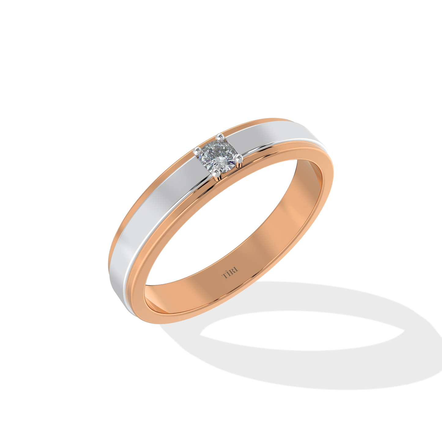 Tiri 0.30 TW diamond ring featuring a sleek band with sparkling diamonds for elegant jewelry style.