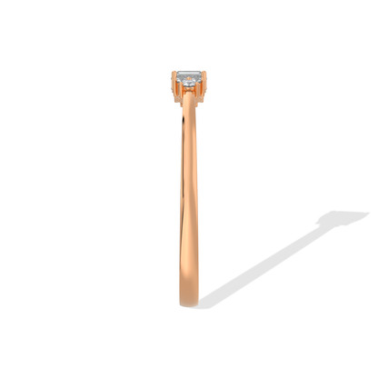Tiri 0.80 TW diamond ring featuring a sleek band and sparkling diamonds, showcasing elegant fine jewelry design.