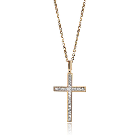 0.19 TW Diamond Cross Pendant