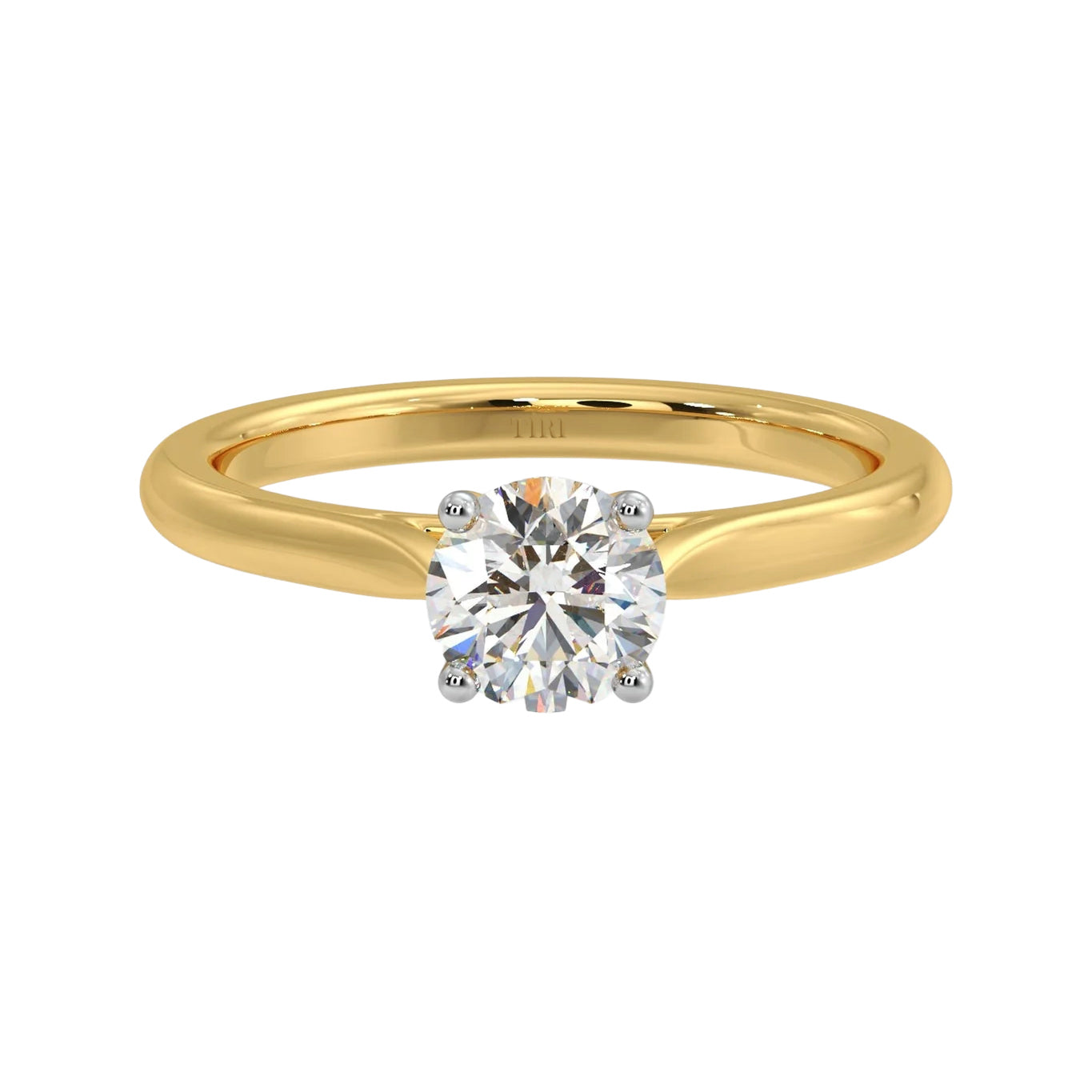1.00 TW 4 Prong Round Diamond Ring - Tiri