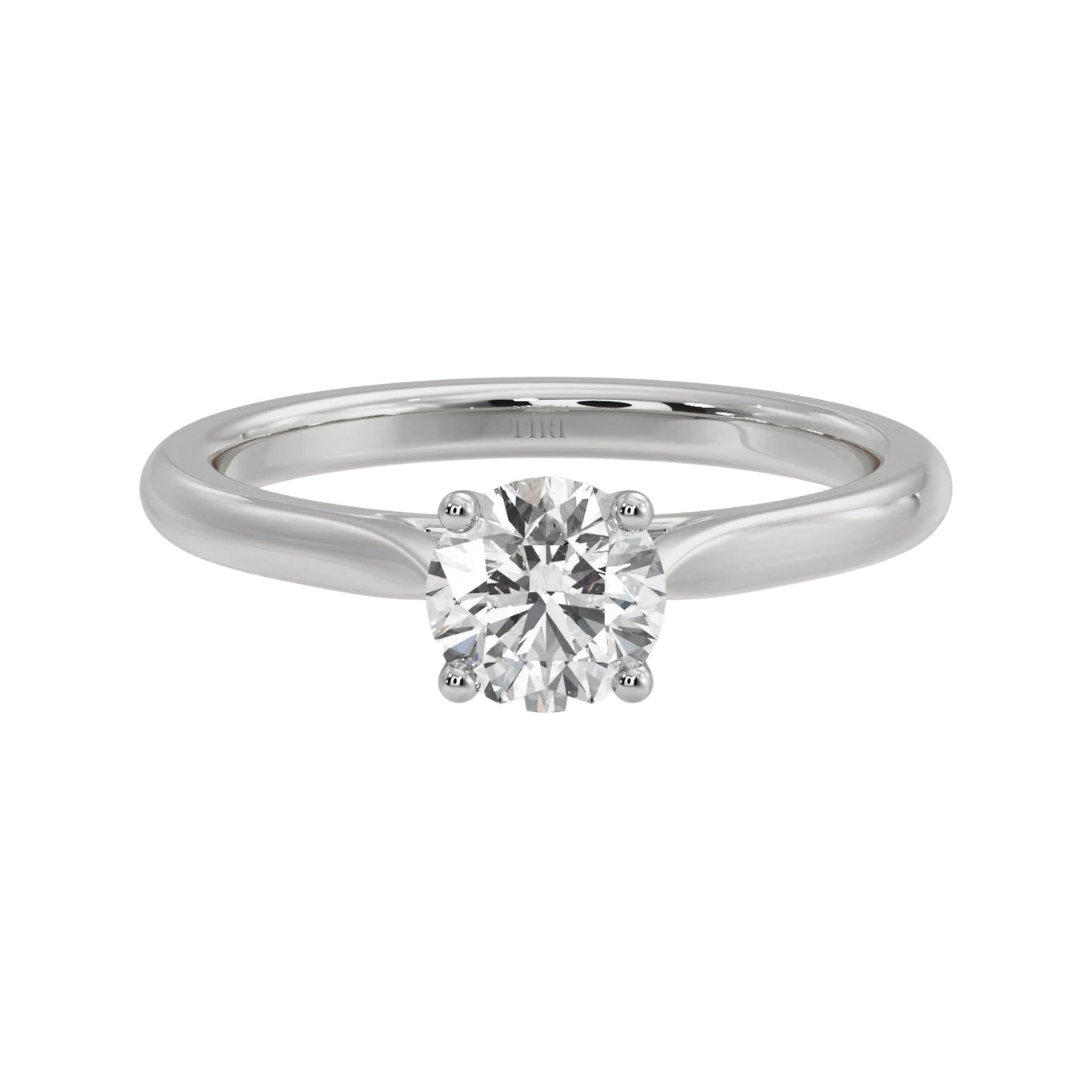 1.00 TW 4 Prong Round Diamond Ring - Tiri