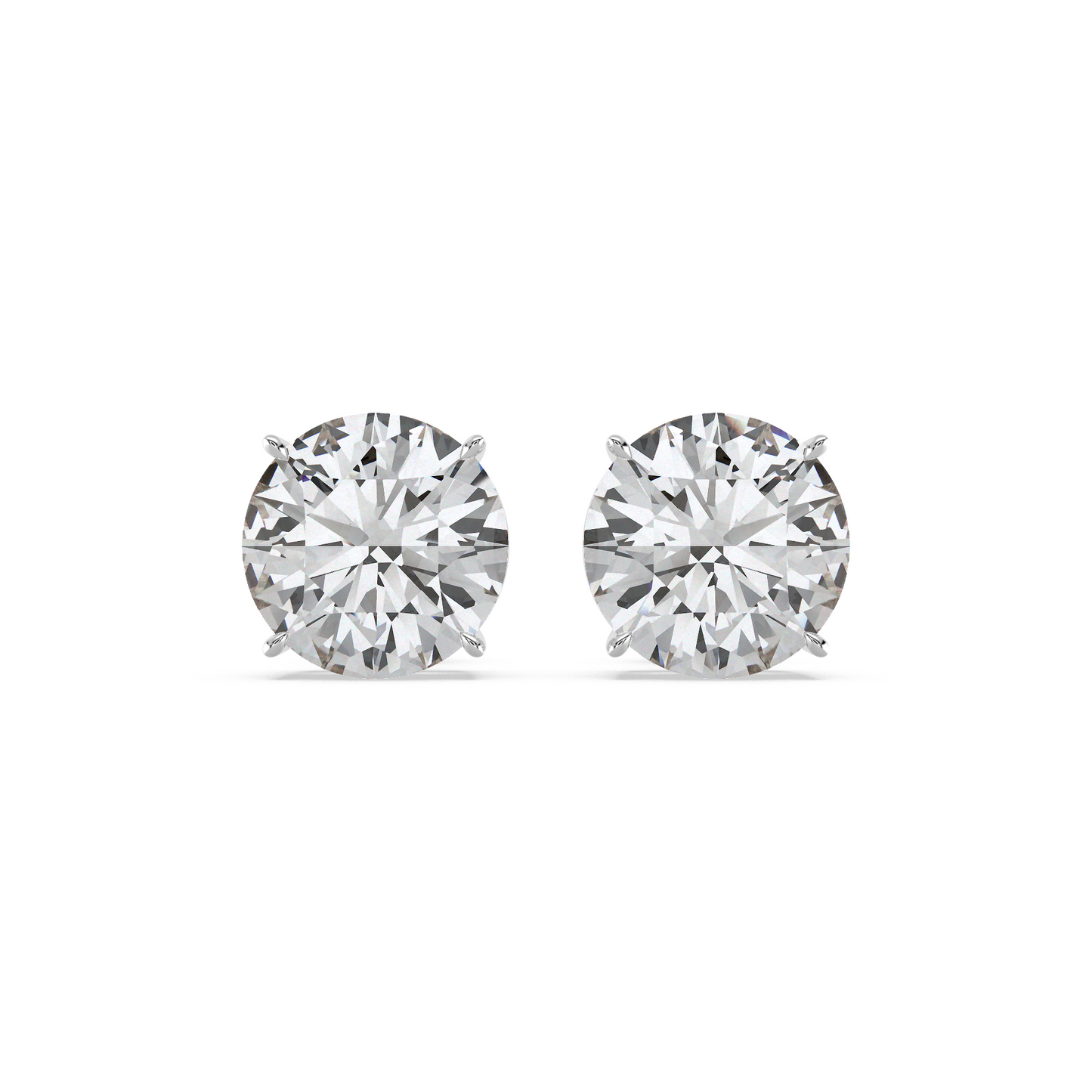 2.00 TW Classic Round Diamond Solitaire Stud