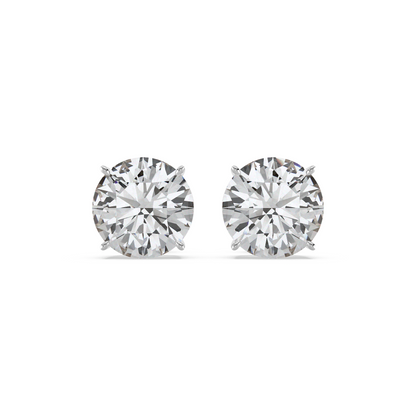 1.60 TW Classic Round Diamond Solitaire Stud