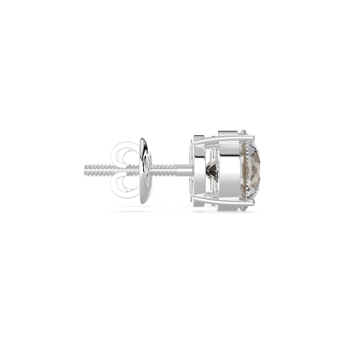 2.00 TW Classic Round Diamond Solitaire Stud