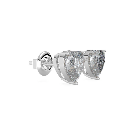1.45 TW Classic Heart Diamond Solitaire Stud