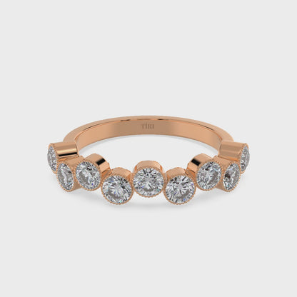 Multi-Round Diamond Band