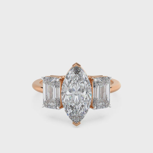 2.10 TW Marquise Diamond Ring