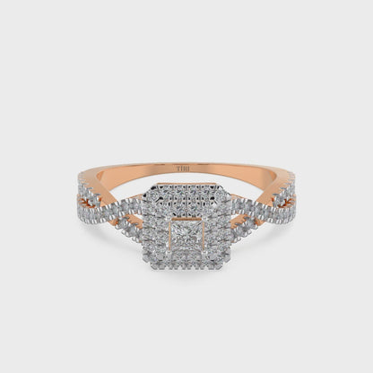 Enchanté Princess Diamond Ring