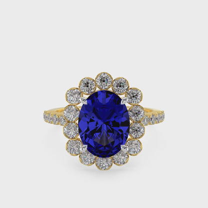 Sapphire Royal Bloom Ring