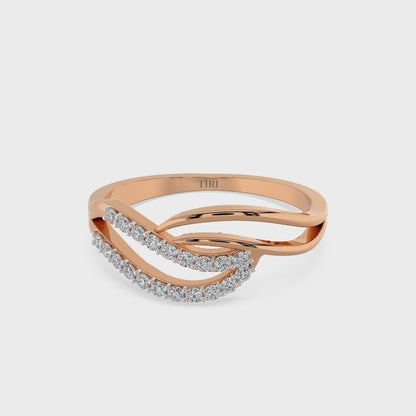 Rosé Vector Diamond Ring