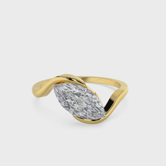 1.00 TW Marquise Diamond Ring