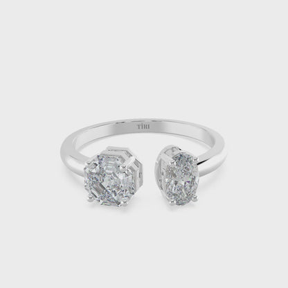 Cushion & Round Toi Moi Ring