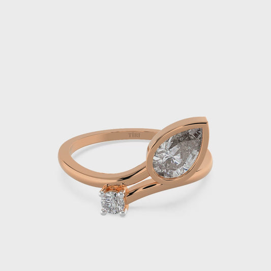 0.75 TW Pear Diamond Ring
