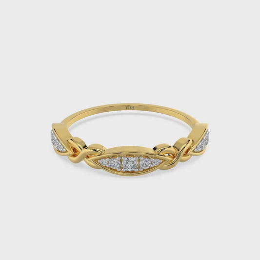Lustrous Helix Ring