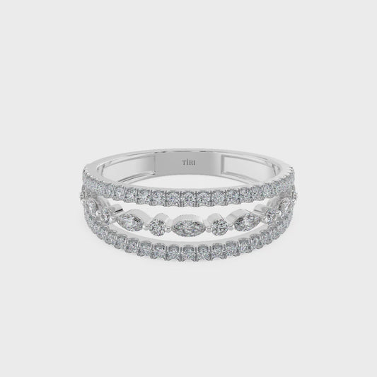 2.10 TW Marquise Diamond Ring